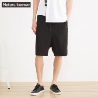 美特斯邦威休闲短裤男夏装宽松慢跑中裤252349