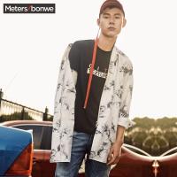 美特斯邦威风衣男士夏装中长款夹克外套245363