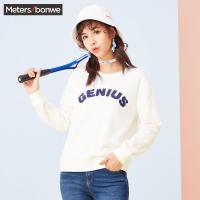 美特斯邦威女卫衣2018春装休闲学院套头长袖衫720874