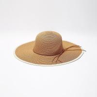 美特斯邦威帽子女2018夏季新款宽檐撞边草帽商场款775586