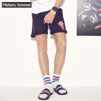 美特斯邦威牛仔短裤男士夏装MTEE迪士尼254018