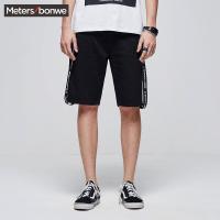 美特斯邦威牛仔短裤男夏装舒适潮流中裤255230