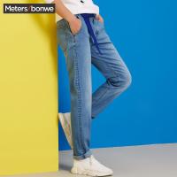 美特斯邦威牛仔裤男士2018春季休闲基本标准直筒牛仔裤756399