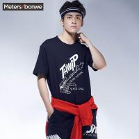 美特斯邦威短袖T恤男士蜘蛛侠半袖体恤潮706158