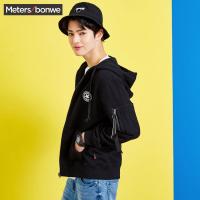 美特斯邦威2018春新款漫威外套男潮流夹克学生潮针织开衫商场款224377