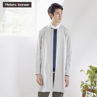 美特斯邦威卫衣男士2018春装新款圆领百搭纯棉针织套头衫商场款720076