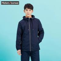 美特斯邦威夹克男夏装轻薄单层连帽茄克245360