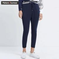美特斯邦威女休闲长裤秋季新款女休闲微落档针织裤249841