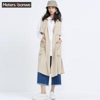 美特斯邦威女马甲夹克夏季时尚潮流宽松无袖马甲