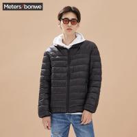 美特斯邦威棉服男 秋 款科技绒基本立领梭织褛商场同款231279