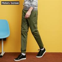 美特斯邦威休闲运动裤子男 冬装 款韩版舒适跑裤学生商场款748116