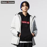美特斯邦威羽绒服男2018冬季新款保暖潮流时尚韩版学生休闲外套男