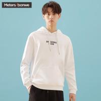 美特斯邦威卫衣男连帽2019春季新款潮流休闲字母青年打底卫衣男
