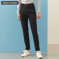 美特斯邦威牛仔裤男2019春季新款韩版潮流时尚青少年绣花牛仔裤男