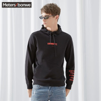 美特斯邦威卫衣男2018冬季新款时尚韩版潮流青少年男连帽套头卫衣