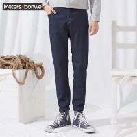 美特斯邦威牛仔裤男2019春季新款休闲潮流收脚口牛仔跑裤