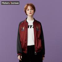 美特斯邦威ins夹克外套女短款chic棒球服学生韩版潮秋装