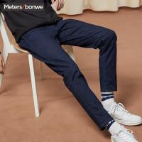 美特斯邦威牛仔裤男修身秋季韩版休闲潮流青少年裤子男