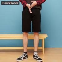 美特斯邦威休闲短裤男士运动韩版潮流夏装新款裤子个性印花