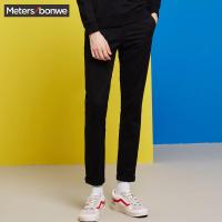 美特斯邦威休闲裤男士春装基本梭织长裤748192