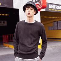 美特斯邦威毛针织衫男春装圆领长袖套头毛衣716102