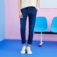 美特斯邦威牛仔裤男夏季新款修身休闲裤商场款