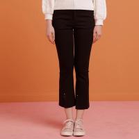 美特斯邦威休闲裤女都魔术弹力微喇裤