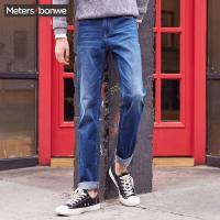 美特斯邦威牛仔裤男修身2019春季休闲潮流韩版学生裤子男潮