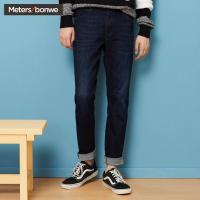 美特斯邦威牛仔裤男冬季休闲韩版潮流青年学生修身裤子男