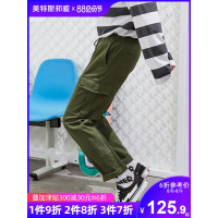 美特斯邦威工装裤男潮牌2019秋季新款街头复古直筒休闲裤