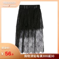 美特斯邦威半身裙女士夏季潮流学生时尚不规则下摆长半裙