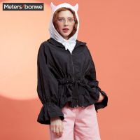 美特斯邦威薄外套女夏季宽松个性夹克欧美风时尚外套防晒衫ins潮