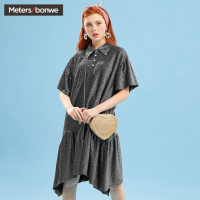 美特斯邦威连衣裙女鱼尾裙学生百搭显瘦裙子潮夏新款商场款