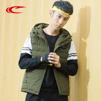 赛琪连帽棉马甲男2018秋冬新款时尚防风保暖运动休闲服无袖外套男267505