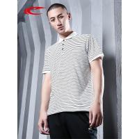 赛琪2019夏季百搭polo衫男短袖T恤条纹圆领体恤运动速干男装上衣118253