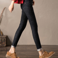 简约修身小脚牛仔裤