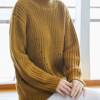 简约毛衫加厚保暖针织衫宽松韩风套头衫