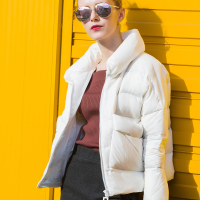 蝙蝠袖宽松显瘦短羽绒