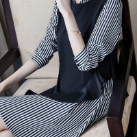 减龄通勤套装百搭气质两件套经典条纹裙装