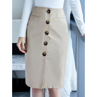 春夏新款条纹烫金半身裙OL通勤修身女短裙