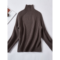 优雅潮流时尚女款纯色简约休闲线衫舒适内搭针织衫女