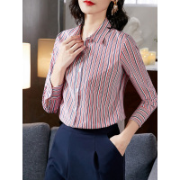 宽松通勤女款衬衣百搭休闲女上衣女