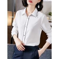 时尚百搭简约女款衬衣通勤OL女上衣女