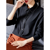 时尚百搭简约女款衬衣通勤OL女上衣女