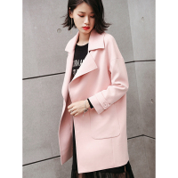 拉夏贝尔2018秋装新款风衣女中长款韩版休闲潮长袖宽松外套女70006310