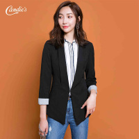 拉夏贝尔Candie's秋短梭织西装黑色