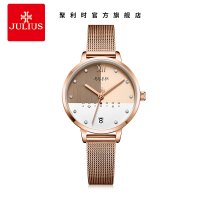 聚利时手表女正品专柜日历带星期时尚钢带石英表JA-1100