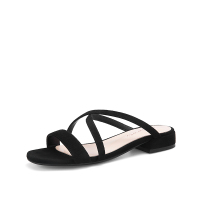 阿么凉鞋简约百搭学生韩版低跟交叉绑带鞋露趾时尚沙滩夏季女鞋