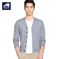 墨麦客男装春季薄款男士多色休闲针织衫2823