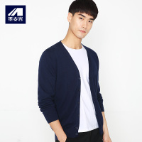 墨麦客男装春秋新品男士针织衫开衫外套2027